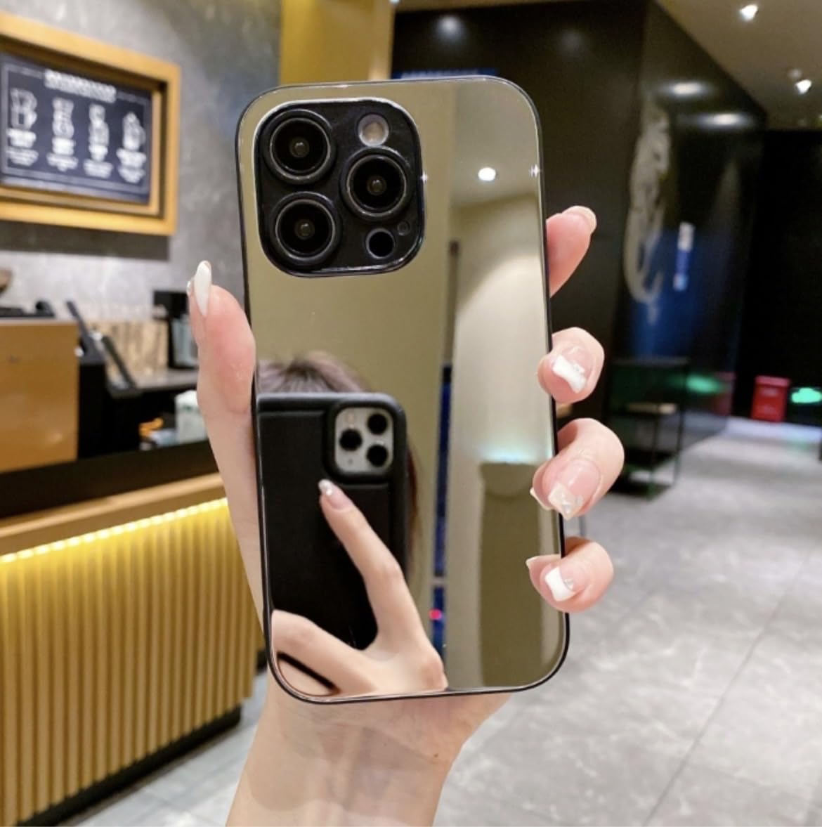 Amazon.co.jp: アイフォン15ProMax用ケース 全面ミラーデザイン